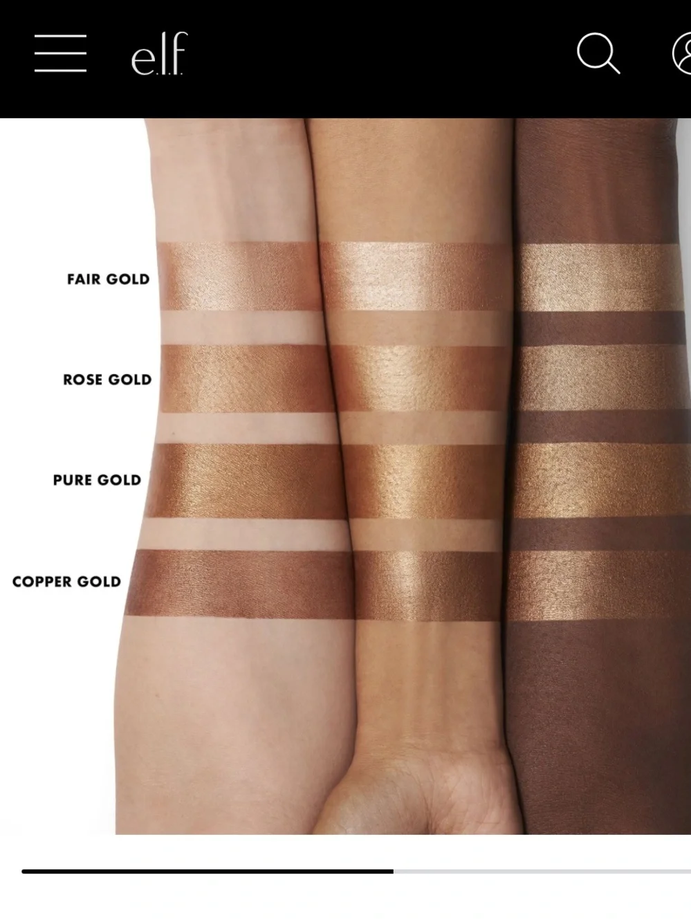 ELF Bronzing Drops Pure Gold -